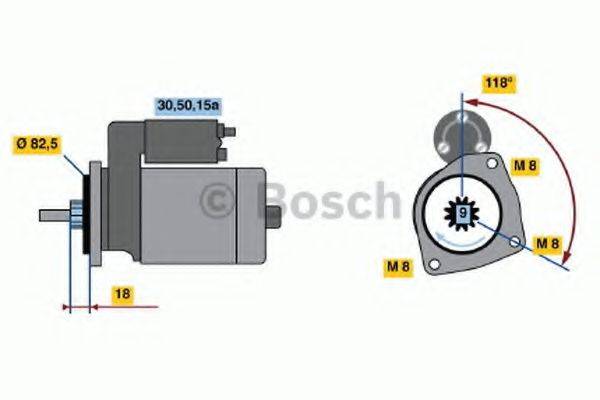 BOSCH 0001208711 Стартер