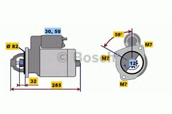 BOSCH 0001218020 Стартер