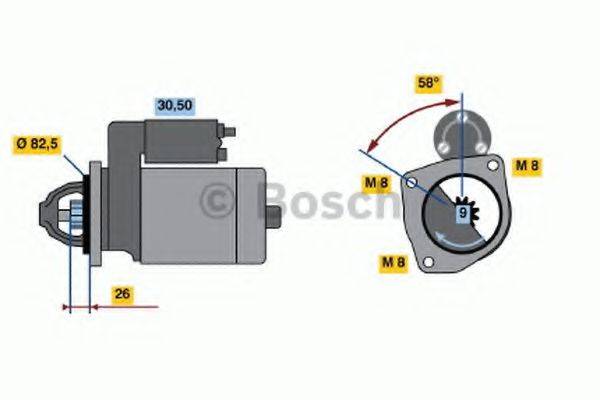 BOSCH 0001218121 Стартер