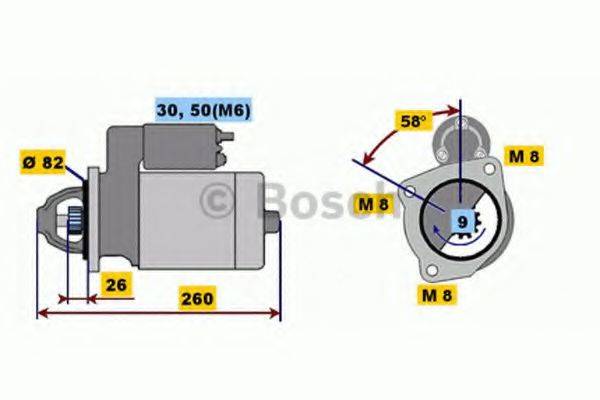 BOSCH 0001218159 Стартер