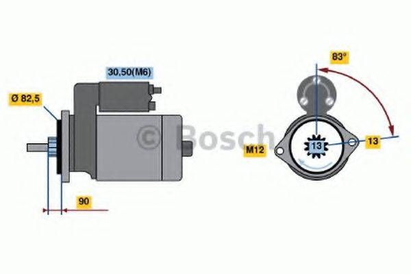 BOSCH 0001230015 Стартер