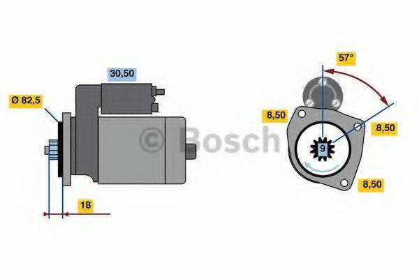 BOSCH 0001312108 Стартер