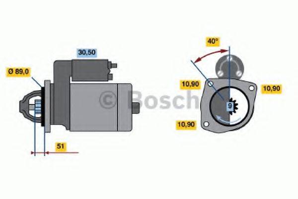 BOSCH 0986012940 Стартер