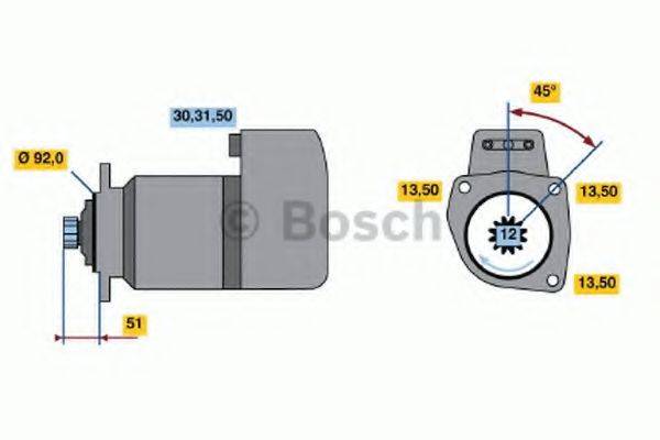 BOSCH 0001416061 Стартер