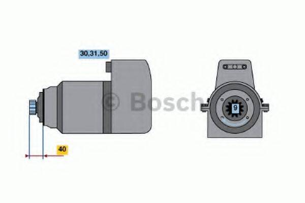 BOSCH 0001417036 Стартер