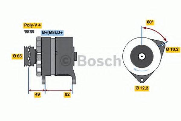 BOSCH 0120469848 Генератор