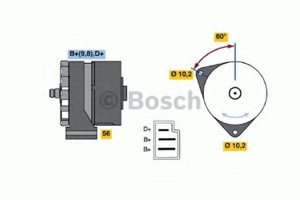 BOSCH 0120489025 Генератор