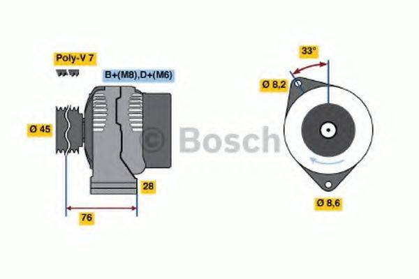 BOSCH 0123214002 Генератор