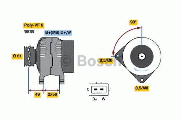 BOSCH 0123320032 Генератор