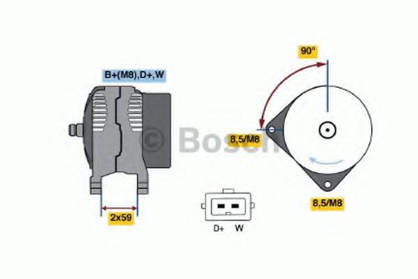 BOSCH 0123510034 Генератор