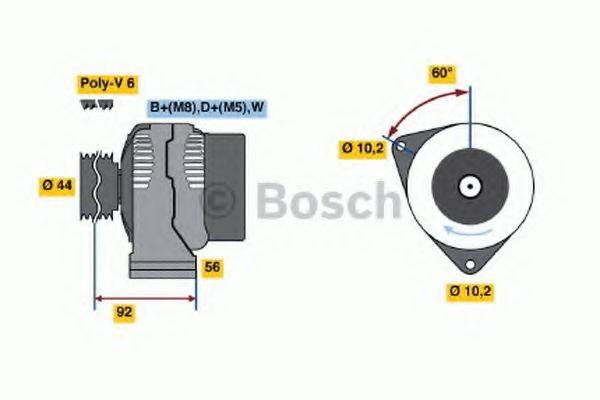 BOSCH 0123545004 Генератор