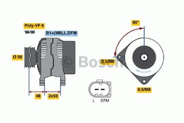 BOSCH 0124315032 Генератор