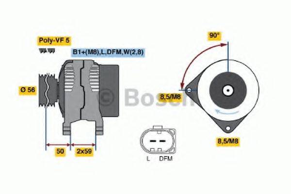 BOSCH 0124325021 Генератор