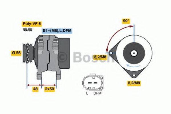 BOSCH 0124325073 Генератор