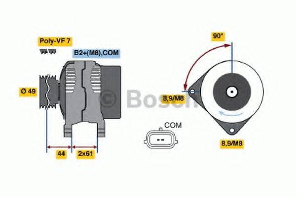 BOSCH 0124425018 Генератор