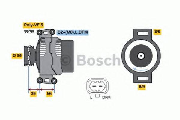 BOSCH 0124425061 Генератор