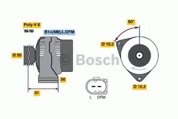 BOSCH 0124515055 Генератор