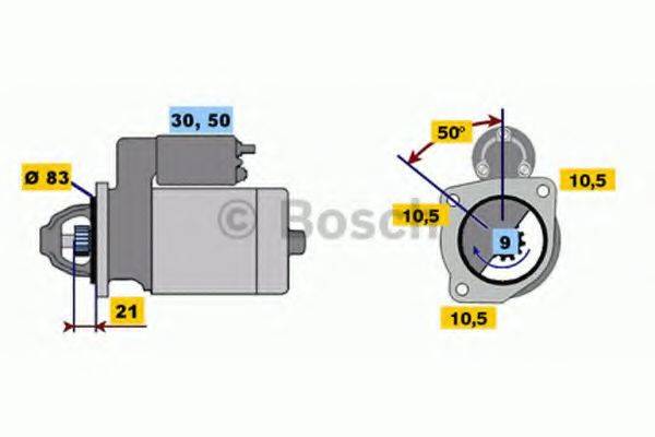 BOSCH 0986011070 Стартер