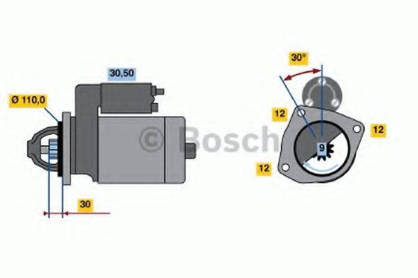 BOSCH 0986011080 Стартер