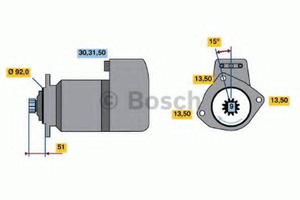 BOSCH 0986016520 Стартер