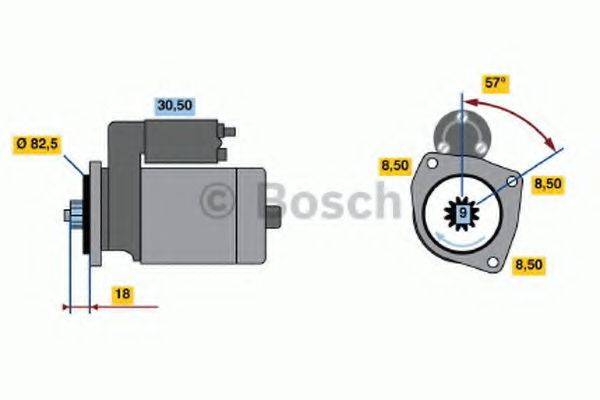 BOSCH 0986012650 Стартер