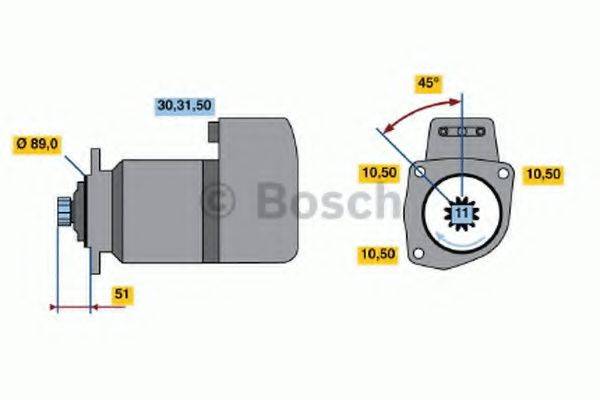 BOSCH 0986012740 Стартер