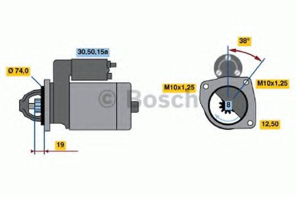 BOSCH 0986013501 Стартер