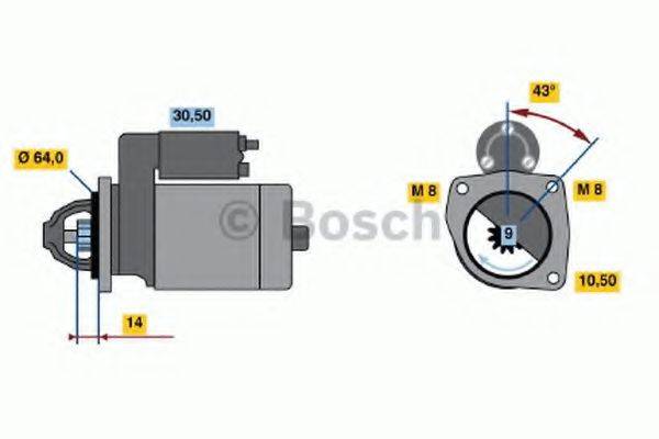 BOSCH 0986013940 Стартер