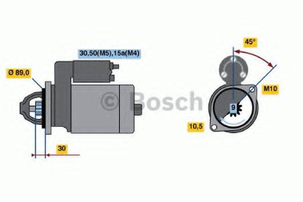 BOSCH 0986015740 Стартер