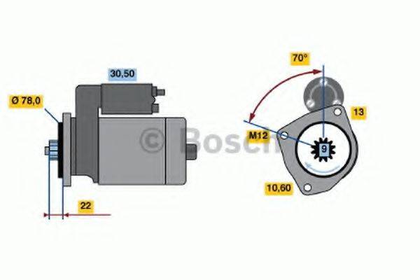 BOSCH 0986016161 Стартер