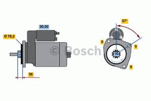 BOSCH 0986016190 Стартер