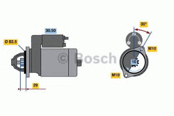 BOSCH 0986016390 Стартер