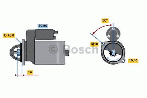 BOSCH 0986017551 Стартер