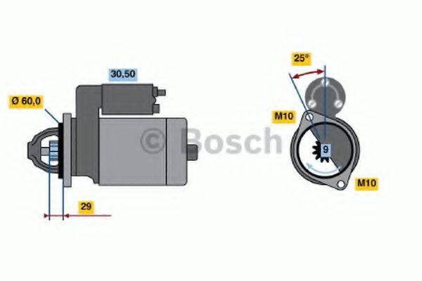 BOSCH 0986017890 Стартер