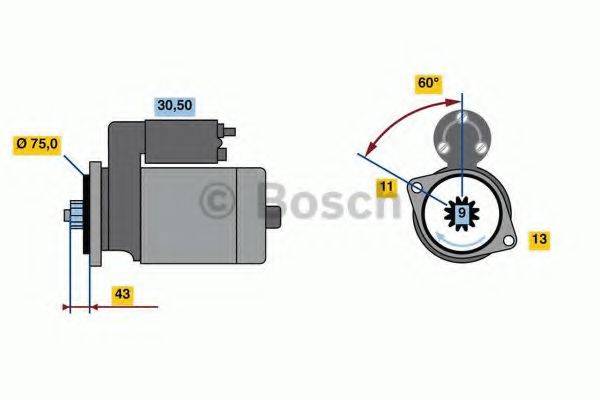 BOSCH 0986018601 Стартер