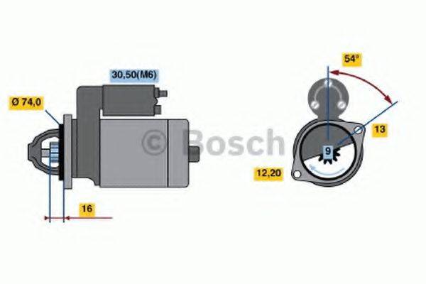 BOSCH 0986018830 Стартер