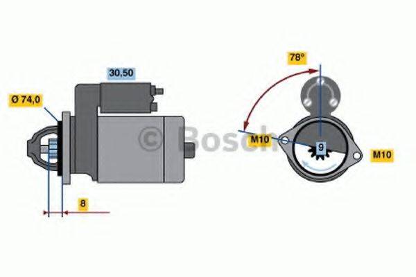 BOSCH 0986019121 Стартер