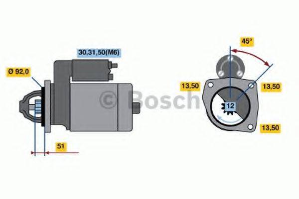 BOSCH 0986019830 Стартер