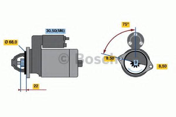 BOSCH 0986019870 Стартер