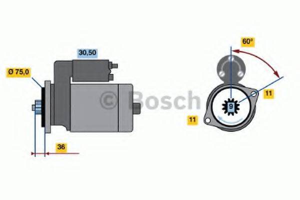 BOSCH 0986020431 Стартер