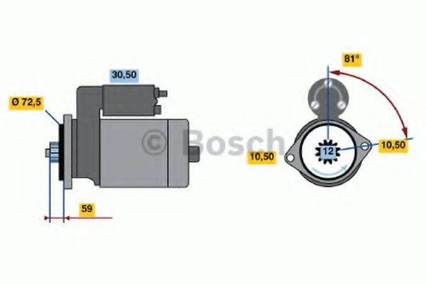 BOSCH 0986020721 Стартер