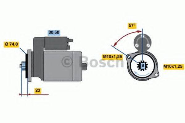 BOSCH 0986020831 Стартер