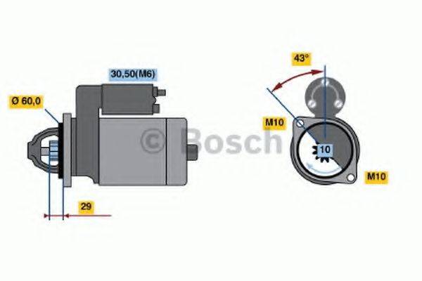 BOSCH 0986021280 Стартер