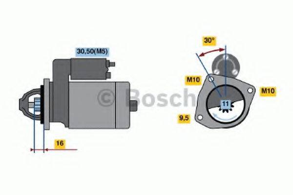 BOSCH 0986022131 Стартер