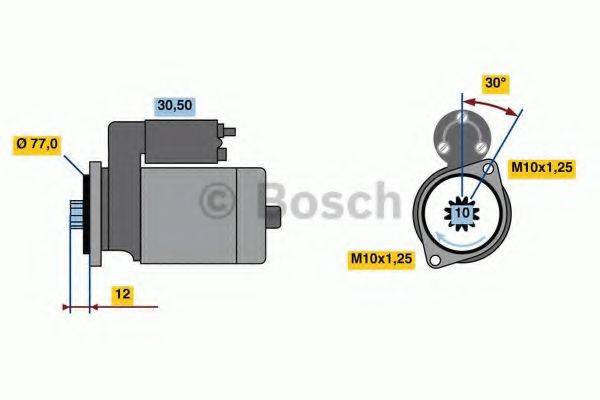 BOSCH 0986022700 Стартер