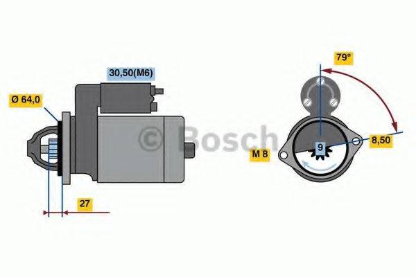 BOSCH 0986022730 Стартер