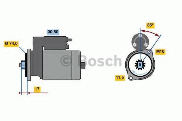 BOSCH 0986023560 Стартер