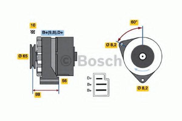 BOSCH 0986030580 Генератор