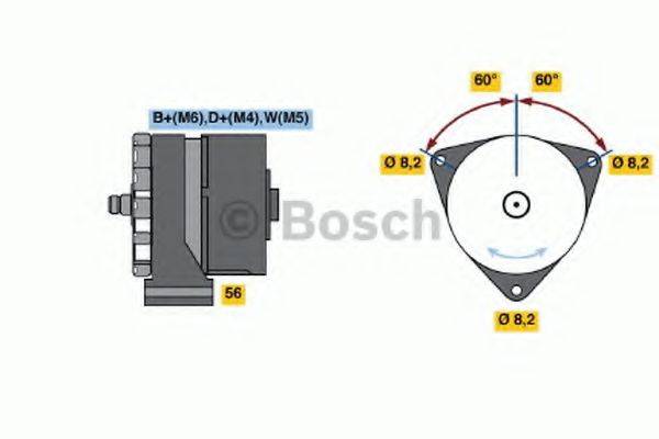 BOSCH 0120489023 Генератор