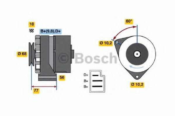 BOSCH 0986031420 Генератор